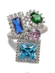 메종마르지엘라 stone embellished cluster ring | 메종 마르지엘라 : 반지 : is8092348316 - 필웨이 | 믿을 수 있는 중고 명품