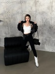 이네파블 라이크 셔링 패딩 점퍼