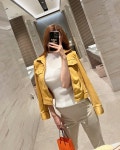 르블랑즈 샤틴 트임 하이웨스트 슬림 슬랙스