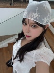 쿠앤헤어 | 제이어반스 쿠앤 도트 타이 캡소매 콩단추 블라우스 2col