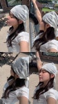 쿠앤헤어 | 제이어반스 쿠앤 도트 타이 캡소매 콩단추 블라우스 2col