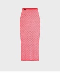 마린 세르(MARINE SERRE) (W) 플림티 문 매쉬 플록 롱 스커트 레드 PLUMETIS MOON MESH FLOCK LONG SKIRT RD10 RED - 사이즈 & 후기...