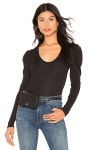 Free People HEY LADY LONG SLEEVE 탑 in Black | REVOLVE HEY LADY LONG SLEEVE 탑 from Revolve.com