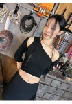 재즈디오더 One shoulder bolero set (2color)
