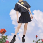 킨예 (KINYE_T) KINYE's logo t-shirt - Black