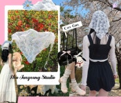 킨예 (KINYE_ACC) HAIR KERCHIEF-white