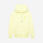 아미 톤온톤 하트 로고 후드 페일 옐로우 | AMI | KREAM AMI de Coeur Tone-On-Tone Hoodie Pale Yellow