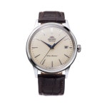 오리엔트 밤비노 38mm 오토메틱 스테인리스 스틸 레더 브라운 베이지 다이얼 | Orient | KREAM Orient Bambino 38mm Automatic...