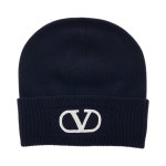 (W) 발렌티노 브이로고 시그니쳐 비니 네이비 | Valentino | KREAM (W) Valentino Vlogo Signature Beanie Navy