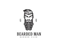 Logopond - Logo, Brand & Identity Inspiration (Bearded Man) Bearded Man