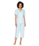 BedHead Short Sleeve Cropped Pants PJ Set at 6pm BedHead Short Sleeve Cropped Pants PJ Set