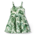 재니팜 | Janie and Jack Girls Palm Print Dress (Toddler/Little Kid/Big Kid) | 6pm Janie and Jack Girls Palm Print Dress (Toddler/Little...