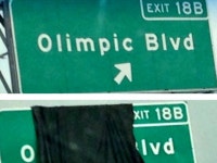 'Olimpic Blvd'?: $120M Sign Project Botched with Typo