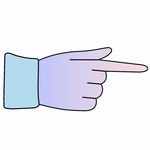 Hand Pointing Direction Sticker - Hand pointing Point Direction - GIF 탐색 및 공유