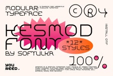 Behance에서의 Kesmod Font - 12 styles Kesmod Font - 12 styles