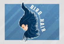Behance의 Hair Flowing - Bird Hair Style :: Behance Hair Flowing - Bird Hair Style