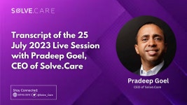 2023년 7월 25일 프라딥 고엘, Solve.Care CEO와의… | by TuumIO Blog | Solve.Care Korea 솔브케어 코리아 | Medium 7월 25일 프라딥...