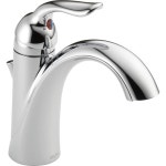Delta Lahara Chrome 1-handle Single Hole/4-in Centerset WaterSense Bathroom Sink Faucet with Drain at Lowes.com