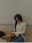 모어리즈 주름스카프블라우스 (3color)