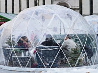 Dudley Chateau Reopens For Dining — With Igloos | Wayland, MA Patch Dudley Chateau Reopens For Dining — With Igloos