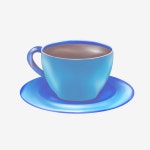 그림커피GrimmCoffee | 커피 일러스트 컵 블루 컨테이너 그림, 블루 커피 컵 그림, 커피, 그림의 PNG 일러스트 및 PSD 이미지 무료 다운로드 - Pngtree