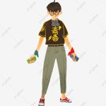 최미아헤어창조 | 색상 창조 패션 일러스트 헤어 스타일, 창조, 안경, 요소 PNG 일러스트 및 PSD 이미지 무료 다운로드 - Pngtree