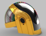 다 프트 펑크 헬멧 3D 모델 $19 - .c4d .obj .fbx .dxf .3ds - Free3D