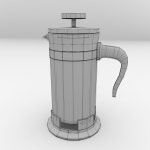 French Press 3D 모델 $15 - .3ds .dae .blend - Free3D