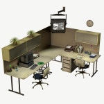 맥스필홈오피스 | Office set 무료 3D 모델 - .max - Free3D