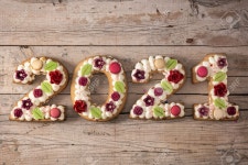 2021-03-0066-1 - 5798 | 2021 Cake On Wooden Background. New Year Concept. 로열티 무료... Image 156667953. 2021 cake on wooden background. New year concept.