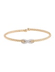 Bracelet 14K Diamond Cuff Bracelet - 14K Yellow Gold Cuff, Bracelets - BRACE102447 | The RealReal 14K Diamond Cuff Bracelet