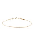 이에프앤바(EF&BAR) | EF Collection 14K Diamond Bar Chain Bracelet - Bracelets - EFCOL20511 | The RealReal 14K Diamond Bar Chain Bracelet