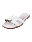 Hermès Corfu Leather Slides - Brown Sandals, Shoes - HER783853 | The RealReal Corfu Leather Slides