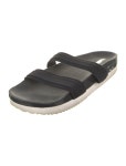 Saint Laurent Leather Embroidered Accent Slides - Black Sandals, Shoes - SNT274791 | The RealReal Leather Embroidered Accent Slides