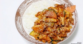 덮밥맛있게자시정 | 매콤한 오징어덮밥 맛있게 만들기! 반찬이 필요 없는 한그릇요리