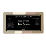 Modern Neutral Tones Face Serum Labels | Zazzle