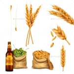 Vector Set Realistic Icons Concept of Brewing by vectorpocket | GraphicRiver Vector Set Realistic Icons Concept of Brewing