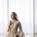 모니카스쿨룩스 | Monica Ivena | Throwback to 1 week ago. @mahaliniraharja wore a bespoke Monica Ivena bridal robe at her wedding in Jakarta. The...
