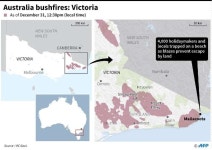 Thousands trapped on Australia beaches encircled by fire