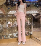 세컨드세컨 *당일발송*💗자체제작💗 핑크볼링레직기부츠컷 pants - PINK 검증된 핏💕