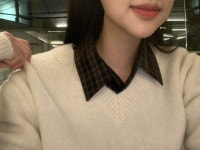 유느와르 웬디 체크 셔츠