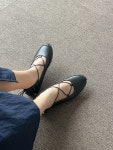오슈엘로 천연소가죽 발편한 뒷리본장식 임산부단화 메리제인슈즈 2cm 225부터 250까지 사계절용