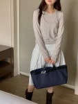 디투링크 비비 홀터 나시 긴팔세트 여성 슬림스판 여리무드 심플무지 레이온 티셔츠(88171)