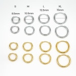 실링블링 실버 링귀걸이 데일리 볼드 1mm (8.5·10.5·12.5·15mm)