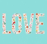 푸푸꽃캘리 | 캘리 그래피/꽃으로 된 LOVE 글씨. ai파일 - SIR - 개발자 커뮤니티