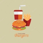 패스트 푸드 메뉴 치즈 버거를. 스톡 벡터 - ©poemsuk 85293744 패스트 푸드 메뉴 치즈 버거를.