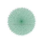Green Fluffy Vector Hair Ball — 스톡 벡터 © commonn #176807722