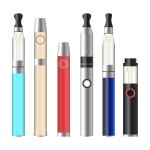 여수언니 담배가게 VAPE | Vape 모드입니다. 전자 담배 세트입니다. 화려한 벡터 장치 흰색 배경에 고립 된 기체 화할. 새로운 문화 트렌드입니다. 일러스트 레이 션....
