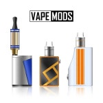 여수언니 담배가게 VAPE | Vape 모드입니다. 전자 담배 세트입니다. 화려한 벡터 장치 흰색 배경에 고립 된 기체 화할. 새로운 문화 트렌드입니다. 일러스트 레이 션....