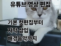 유튜브 브이로그/ 초보 유튜버 컷편집·자막·음악삽입 - 크몽